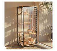 Maison pour animaux de compagnie Maison pour animaux de compagnie Maison pour chat en verre panoramique Grand espace cage pour chat Maison pratique en bois Maison pour chat pour animaux de compagnie M
