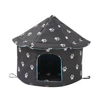 Maison pour animaux - maison pour chat pour l'extérieur, maison pour chat pour l'hiver | maison de chat d'hiver chaude et résistante aux intempéries, maison de chat extérieure isolée, maison de chat p