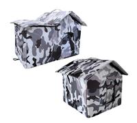 Maison Pour Chat - 18,9x15,75x12,99 Pouces Maison De Lit Confortable En Tissu Oxford Pouur Animaux De Compagnie | Grotte Chaude Pliable Pour Chat Avec Coussin Pourr Dormir Et Se Cacher | Meubles Pourr