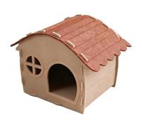 Maison pour Chat | Abri De Sommeil Semi-Fermé pour Animaux, Nid Et Caverne | Maison De Repos pour Chats D'Extérieur,pour Chats De Petite Et Moyenne Taille, Cour, Cours, Porche, Balcon, Jardin