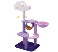 Maison pour Chat, Arbre à Chat, Tour pour Chat Tout-en-Un avec griffoir, hamac pour Chat et Jouet taquin