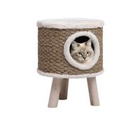Maison Pour Chat Avec Pieds En Bois 41 Cm Herbiers Marins Vidaxl Vidaxl