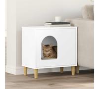 vidaXL Niche pour chats Chêne artisanal en bois d'ingénierie 51×30×52 cm – style moderne