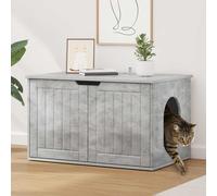 vidaXL Maison pour chat 85 x 55 x 50 cm Blanc - Bois d'ingénierie