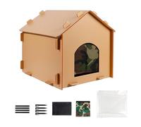 Maison pour Chat d'Extérieur - Abri Etanche Pour Animaux Errants,Cabane pour Chat Détachable Anti-Vent pour Intérieur Extérieur Balcon Terrasse Repos Jeu Cachette