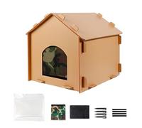 Maison pour Chat D'extérieur, Abri pour Animal Imperméable, Cabane pour Chat Détachable Anti-Vent pour Intérieur Extérieur Balcon Terrasse Repos Jeu Cachette