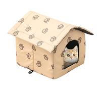 Maison pour chat d'extérieur résistante à l'hiver : maison pliable pour chat, niche pour chat pour l'extérieur, imperméable, résistante aux intempéries, chaude pour chat, niche pour chien, niche