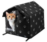 Maison Pour Chat D'Hiver Cachette pour Animal d'Hiver Étanche | Refuge De Chat D'Extérieur Pour Chien Lapin Extérieur Jardin Arrière-cour Porche Balcon Garages Intérieur Maison