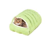 Maison Pour Chat d'Intérieur Coussin Confortable Amovible