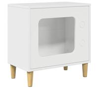 vidaXL Maison pour chat Blanc brillant 51 x 30 x 52 cm Rectangulaire Salon, moderne et élégant