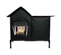 Maison pour Chat et Chien d'intérieur et d'extérieur, abri isolé pour Chat | Chenil étanche pour chat avec base surélevée, garde au frais en é-té et au chaud en hiver, enclos parfait pour grange