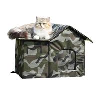 Maison pour Chat Extérieur - Enclos D'extérieur D'hiver Pour Animaux De Compagnie,Animaux De Compagnie Creux Chauds Pliants,Terrasse Jardin Arrière-Cour Balcon Garages Chien Lapin Chaton Animal