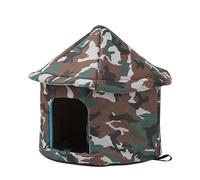 Maison Pour Chat Extérieur Hiver -Niche D'extérieur Pour Chat Facile À Laver Pliable | Tente Abri Chaude Animaux Compagnie | Imperméable Pliable Résistant Aux Intempéries Abri Pour Petit Chien Et Chat