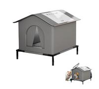 Maison pour Chat Extérieur Isolée avec Abri - Niche d'Hiver avec Cabane
