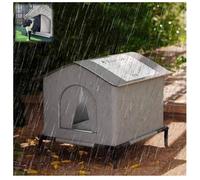 Maison pour Chat Hiver, Niche pour Chat Exterieur isolée Hiver, abri pour Exterieur avec cabane, Niche Chat Exterieur résistante pour Chiens, Chats, Lapins