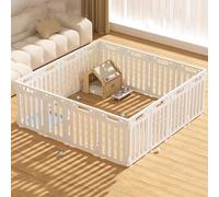 Maison pour Chat Interieur avec Porte, Cage pour Chat Adulte Grand Facile À Assembler et À Nettoyer, Clapier D'intérieur Extra Large for Petits Animaux(140 * 140 * 50cm)