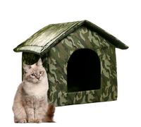 Maison pour Chat, Maison pour Chat en Plein air Conception Tout Compris | Maison pour chiots étanche Conception tout compris pour chatons, chiots, petits animaux, refuge