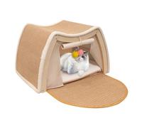 Maison pour chat | Maison pour chatons avec planche à gratter en sisal pour le repos et le jeu,Tente à gratter pour chatons - Pour une utilisation intérieure dans le salon, la chambre et la chambre