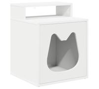 vidaXL Maison pour chat moderne – Bois d'ingénierie, rectangulaire, 42,5×40×52,5 cm usage intérieur