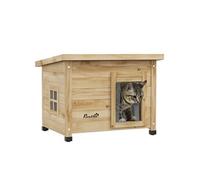 Maison pour chat niche extérieure en bois pré-huilé