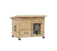 Maison pour chat niche extérieure en bois pré-huilé