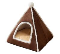 Maison pour Chat,Niche pour Chien Fermée avec Toit | Tente Sécurité Hiver Confortable Race Moyenne Miniature Intérieur Chambre