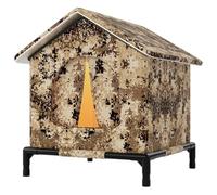 Maison pour chat pour l'hiver imperméable chaude pliable animaux habitat | Niche pour chat sur sol pour terrasse, balcon, coin rue, jardin, zone résidentielle, garage, parc, grange
