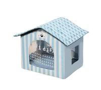 Maison pour Chat Rafraîchissante | Chenil Extérieur Isolé avec Pack De Glace - Cabane pour Animaux pour Cour Balcon Intérieur Chambre Patio Jardin Arrière-Cour Salon