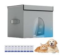 Maison pour Chat Rafraîchissante Extérieur | Maison De Sommeil Portable Pour Félins - Accessoire pour Animal Enceinte de Sommeil Rafraîchissant pour Maison, Terrasse, Chambre, Appartement, Voiture, Ba