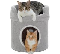 Maison pour chat, refuge spacieux, fonctions interactives, AMT0294GY
