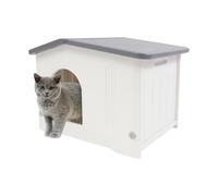 Maison pour chat sauvage et intérieur 58 x 45 x 42 cm pour un usage domestique, extérieur ou animalerie et peut être utilisée dans les chambres, les salons, les balcons et autres