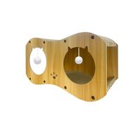 Maison pour chat - Tunnel pour animaux de compagnie | Design ondulé double couche pour l'exercice, griffoir, intérieur ou extérieur, maison, coin salon, sol, jeu de chatons, grand 1 paquet