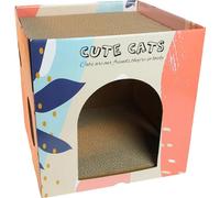 Maison pour chats, couleur rose, matériau résistant aux rayures, rose