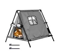 Maison Pour Chats D'Extérieur,Imperméable Isolant Résistant au Vent,Abri Triangulaire Extérieur pour Chaton Sauvage | Pour Jardin Arrière-Cour Terrasse Parc Zone Résidentielle Garage Grange Coin De Ru