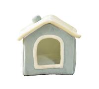 Maison pour Chats d'intérieur, Maisons pour Chatons pour Chats d'intérieur - Grotte de lit pour Semi-fermée,Lits Couverts pour 40x3 5cm/15.75x13.78 Pouces, Maison d'hiver Douce pour animau