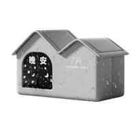 Maison Pour Chats En Plein Air Imperméable - Maison Pliante Fermée Pour Chiots,Terrasse Chauffée Pour Chatons Randagi,Pour Les Propriétaires De Chats Et Les Amoureux Des Animaux Cour Jardin Parc