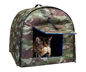 Maison Pour Chats En Plein Air Résistant Aux Intempéries | Lit De Tana Pour Animaux De Compagnie Avec Isolation Et Mimétisme | Maison Pour Chats Randages | Pour Chiots Jardin Patio Pelouse Porche