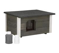 Maison pour chats et chiens - SPRINGOS - Bois - 39 x 54 x 30 cm - Isolée - Intérieur