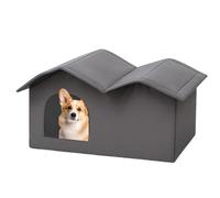 Maison pour chats - Maison extérieure résistante avec effet rafraîchissant | tanière amovible pour animaux, domestiques et petits chiens climat chaud,Niche chat hiver avec transparent