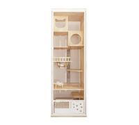 Maison pour Chats Villa d'intérieur de Luxe for Chat, Vue complète, Grande Cage for, transformez l'espace Vie Votre Animal