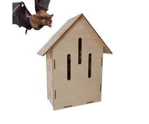 Maison Pour Chauves-souris - Bois, Habitat Animalier Extérieur, Structure Respectueuse Du Comportement | Construction Robuste, À L'extérieur De La Grotte Des Chauves-souris, Pour Les Jardiniers, Les P