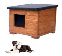 Maison Pour Chien En Bois 50 X 45 X 41 CM Résistante Aux Intempéries