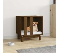 Maison pour Chiens avec stockage Bois de pin massif chien à l'intérieur vidaXL v