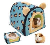 Maison pour Cochons d'Inde, Niche de Lit Chaude et Douillette pour Petits Animaux, Lavable, pour Lapins Nains, Chinchillas, Dragons Barbus