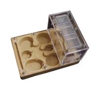 Maison pour Fourmis Château De Fourmis Habitat en Plâtre Nid De Fourmis Ferme Puzzle Apprentissage Science Fourmilière Éducatif(Yellow)