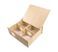 Maison pour Hamster, Abri, Tunnel D'activité en Bois Robuste et, Idéale pour Les Petits Animaux comme Les Gerbilles. Dimensions : 21,8 Cm