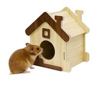 Maison Pour Hamster Accessoires Animaux Bois Naturel