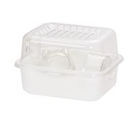 Maison pour hamster, cage en acrylique transparent, 24 x 19 x 19 cm, habitat interactif pour petits animaux pour hamsters nains, souris, chinchillas, utilisation intérieure et extérieure