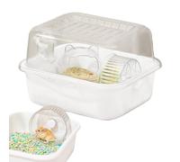 Maison pour Hamster,Cage Hamster Acrylique | Enclos Transparent Interactif pour Petits Animaux Gerbilles Nains Intérieur Extérieur Jeu Détente