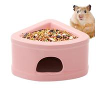 Maison pour Hamster | Cave en céramique pour Petits Animaux de Compagnie, mangeoire pour Animaux de Compagnie, Accessoires de Cage Multifonction pour Petits Animaux, Hamsters Nains, Souris